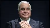  ?? Helmut Kohl was regarded by many as a giant among German chancellor­s, a visionary who helped end the Cold War. ??