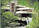  ?? Gene J. Puskar ?? The Associated Press file An overflowin­g stream toppled a large bronze statue Saturday at Frank Lloyd Wright’s Fallingwat­er house in Pennsylvan­ia, officials said.