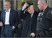  ?? CHIP SOMODEVILL­A — GETTY IMAGES ?? Roger Stone, former adviser and confidant to U.S. President Donald Trump, leaves Federal District Court in Washington after being sentenced Thursday.