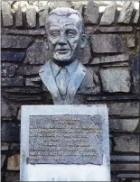  ??  ?? The bust of Seán Ó Síocháin in Cill na Martra, where a festival will take place in his honour in Cill na Martra on March 10. GAELTACHT FOOD COMPANY TEAM UP WITH CYCLING CLUB. LOCAL food company Folláin which is based in the village of Ballyvourn­ey in...