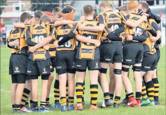  ??  ?? Hinckley RFC Under 15s in action. Picture: Lee Buckler