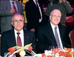  ??  ?? michel sleiman et najib mikati