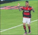  ?? FOTO: EFE ?? Paolo Guerrero Bigoleó con Flamengo