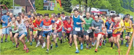  ?? FOTO: PR ?? Der SC Wiesenstei­g hat den 23. Bläsibergl­auf am Samstag ausgericht­et. 60 Läufer waren am Start.