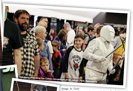  ?? ?? Hundreds attending the Comic convention at St James Park,
Newcastle