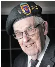  ?? JOHN RENNISON THE HAMILTON SPECTATOR ?? Jack Callowhill, 98, was a member of the second regiment of the First Special Service Force during the Second World War.