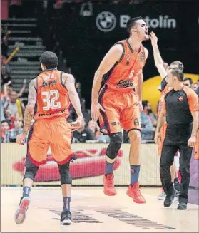  ?? FOTO: EFE ?? Abalde, exultante. Gran partido del alero gallego que está infalible en triples