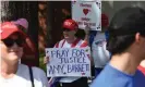  ?? Photograph: Paul Hennessy/Sopa Images/ Rex/Shuttersto­ck ?? A woman at a rally in Florida holds a placard in support of Amy Coney Barrett.