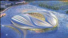  ?? 2022 ORGANISING COMMITTEE ?? A computerge­nerated impression of the Al Wakrah stadium, a Qatar 2022 World Cup venue.
