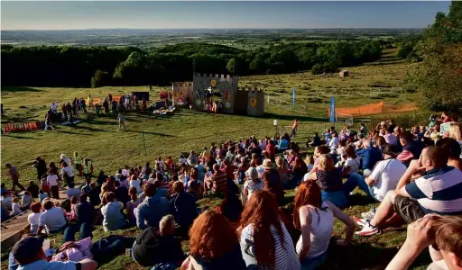  ??  ?? Spectators watch the modern Games, which haven taken place on Dover’s Hill near Chipping Campden in every pre-pandemic year since 1964.