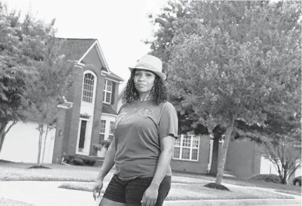  ?? KIM HAIRSTON/BALTIMORE SUN ?? Natalie Burke is president of CommonHeal­th Action and lives in Fairwood, a majority Black neighborho­od in Prince George’s County.