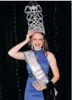  ?? | NADIA LANGEDYK ?? ABIGAIL Coetzee at the Mr and Miss Snow Queen and King event.