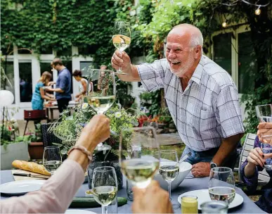  ?? Picture: GETTY ?? BRIGHTER FUTURE: While toasting better times, it pays to make sure garden equipment is covered