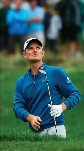  ?? GETTY ?? Justin Rose leads by a shot after his third-round 64 on Saturday