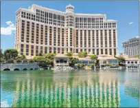  ??  ?? Las Vegas police investigat­e a drowning Friday at the Bellagio.