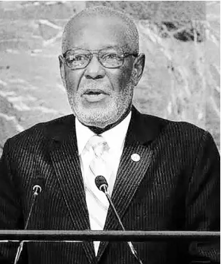  ?? ?? Haiti’s Foreign Minister, Jean Victor Généus