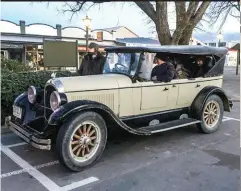  ??  ?? Alan Sharpe from Hamilton is a vintage guy with a fleet of neat old cars, mostly Chrysler products. He brought this 1924 Chevrolet Tourer down for the event. You know you’re alive when you’re travelling in the back of this thing with no side curtains on a –5°C morning