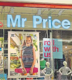  ?? /Freddy Mavunda ?? Well placed: Mr Price CEO says they expect weak sales in the future due to the end of the Temporary Employee/Employer Relief Scheme in June.