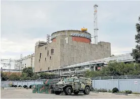  ?? AFP ?? Temor. La central nuclear está bajo control de las tropas rusas.