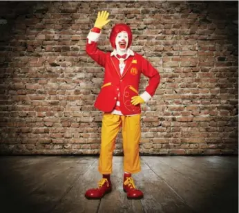  ?? MCDONALD’S/MCT ?? Ronald McDonald is taking a hiatus in response to an increase in creepy clown sightings across the U.S.