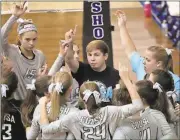  ?? Tommy Romanach / Rome News-Tribune ?? Coosa coach Nic Hann leads his team out of a timeout during the Coosa Invitation­al at Shorter on Saturday.