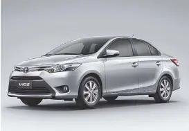  ??  ?? Steady and ready: The Toyota Vios