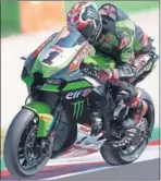  ??  ?? Jonathan Rea con la Kawasaki.