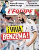  ??  ?? La portada de ‘L’Équipe’, ayer.