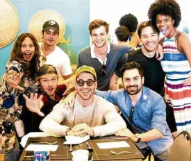  ?? —INSTAGRAM ?? Cast members of “13 Reasons Why,” “Marvel’s Iron Fist,” “3%” and “Sense8” join forces.