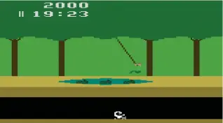  ??  ?? Atari 2600 games weren’t famed for variety or visual flair, and Pitfall! offered both, making it an easy sell, propelling it to sit behind only Pac-Man in terms of units shifted for the console. A sequel fared less well, thanks to its post-crash arrival in 1984
