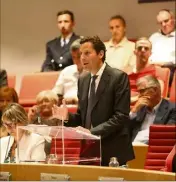  ??  ?? Balthazar Seydoux, rapporteur au nom de la Com- mission des Finances et de l’Économie Nationale.