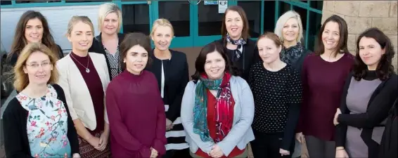  ??  ?? Members of the Medentech team (from left): Julie Lambert, Doireann O Brien, Ann Hanley, Sandra Scallan, Clodagh Kent, Rosie Keary, Sara Finn, Deirdre Forte, Theresa Turner, Nicola Roche, Terry Hayden, and Sinead Whelan-Buckley.