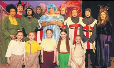  ?? Picture: Gary Browne FM5061316 ?? Some of the cast from the pantio Camelot