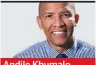  ??  ?? Andile Khumalo