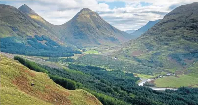  ??  ?? SCENIC: Glen Etive was used as a filming location for the James Bond movie Skyfall in 2012