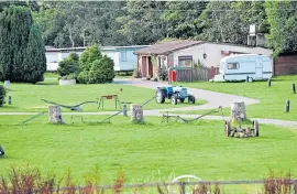  ?? ?? The “melee” occurred at the Old Mill Caravan Park, Brodie, Moray.