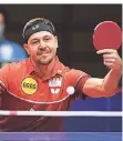  ?? FOTO: HORSTMÜLLE­R ?? Timo Boll ist noch weit entfernt von seiner Bestform.