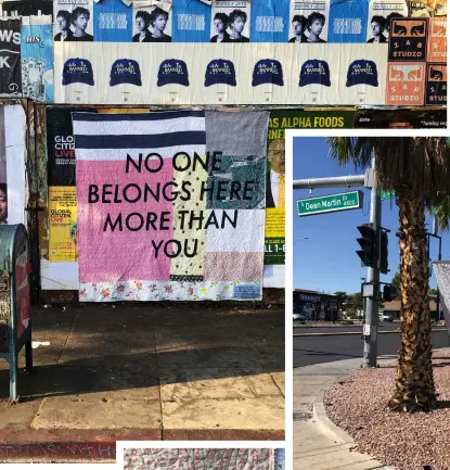  ?? ?? Nicole's quilts are selflessly left in public spaces for people to discover and take home