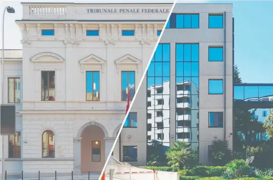  ?? TI-PRESS ?? La sede di Bellinzona del Tribunale penale federale e quella luganese dell'antenna del Ministero pubblico della Confederaz­ione