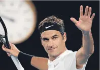  ??  ?? Roger Federer eased into the Melbourne semis.