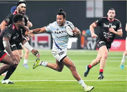  ?? Photo Icon Sport Les Racingmen ont proposé une véritable orgie de jeu pour s’imposer face à Toulon, dans le sillage d’un Teddy Thomas décisif et auteur d’un essai magnifique mais sorti blessé quelques minutes plus tard. ??