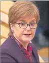 ??  ?? First Minister last week