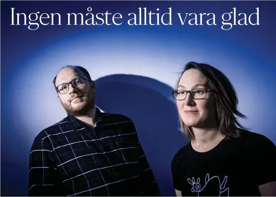  ?? FOTO: CATA PORTIN ?? Niklas Altermark och Sanna Huldén tror att konsten kan nyansera bilden av människor med intellektu­ell funktionsn­edsättning.