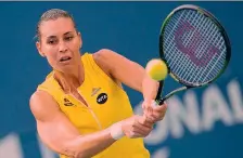  ?? LAPRESSE ?? La brindisina Flavia Pennetta, 33 anni, è numero 26 del mondo