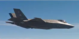  ?? FOTO: LOCKHEED MARTIN/LIZ LUTZ ?? Lockheed Martin F-35 är det tekniskt mest avancerade jaktflygpl­anet i världen.