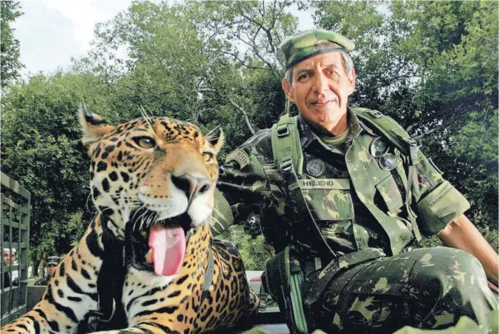  ??  ?? ► El general Augusto Heleno Ribeiro Pereira cuando estaba a cargo del estratégic­o Comando Militar de la Amazonia , en Manaos, en octubre de 2007.