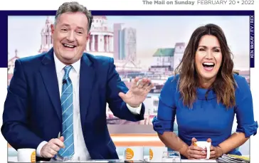  ?? ?? big shoes to fill: ITV chiefs want to replicate the chemistry Morgan had with Susanna Reid