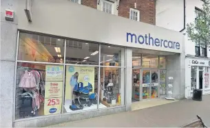  ??  ?? Mothercare on Mill Street is set to close