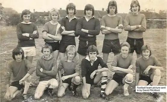  ??  ?? Football team picture sent in by David Pitchford