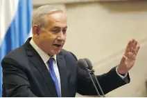  ?? GALI TIBBON/AFP/GETTY IMAGES ?? Prime-minister designate Justin Trudeau told Israeli Prime Minister Benjamin Netanyahu, above, there would be a shift in tone but that Canada would continue to be a friend of Israel.
